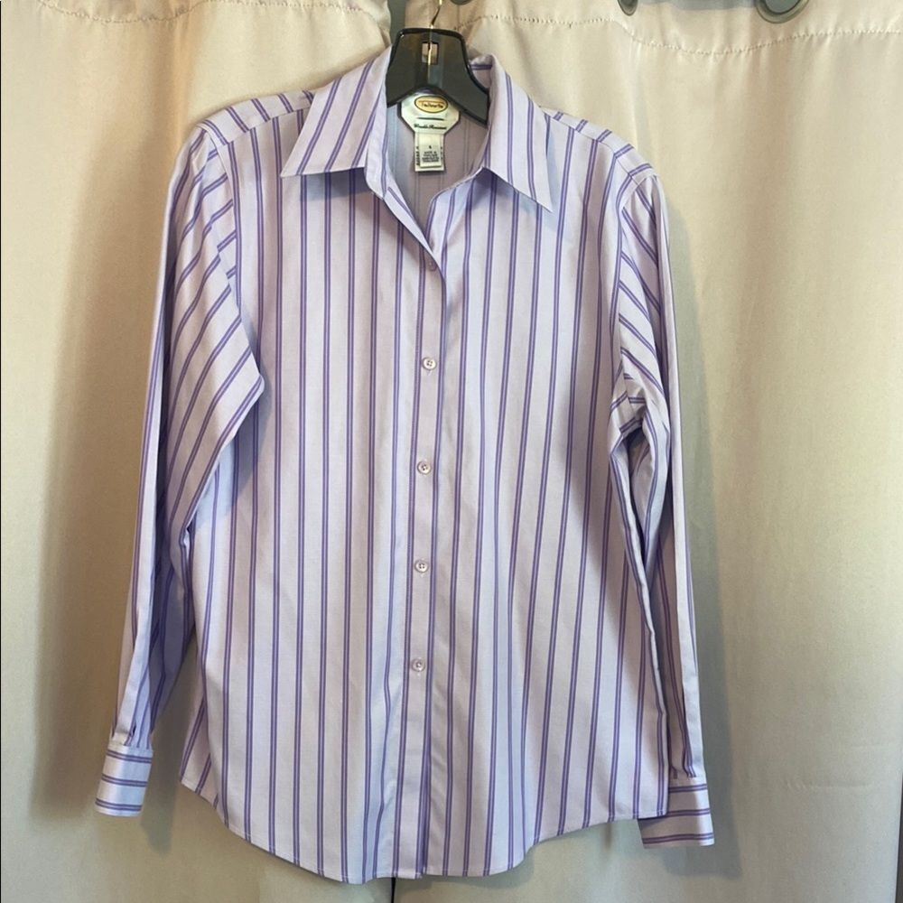 Talbots Lavender Striped Shirt